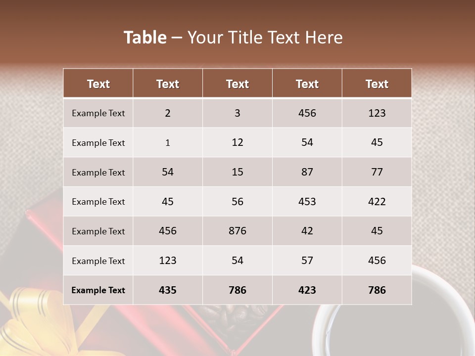 Concept Cafe Coffee PowerPoint Template