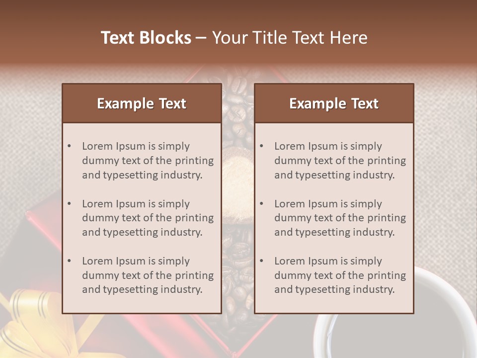 Concept Cafe Coffee PowerPoint Template