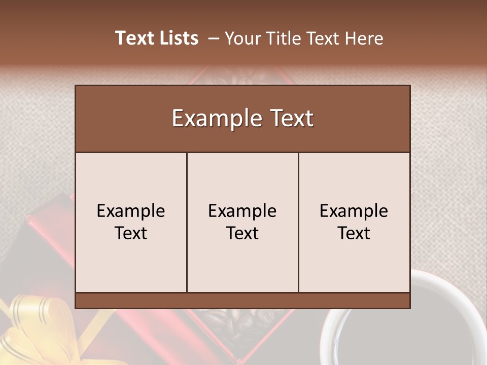 Concept Cafe Coffee PowerPoint Template