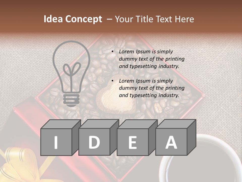 Concept Cafe Coffee PowerPoint Template