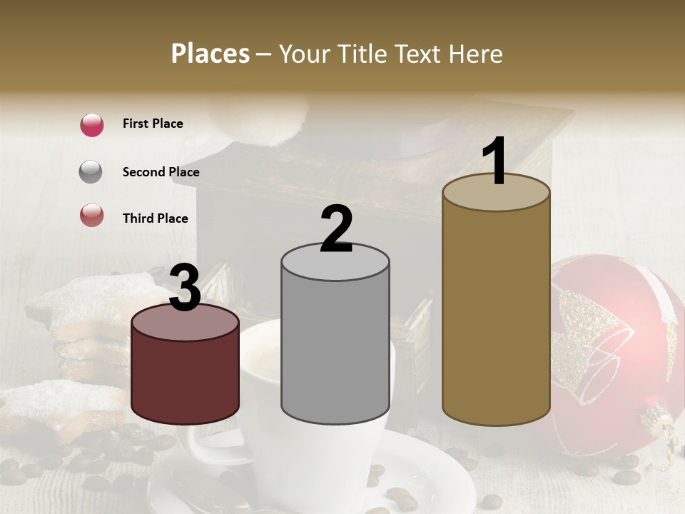 Sweet Wooden Plate PowerPoint Template