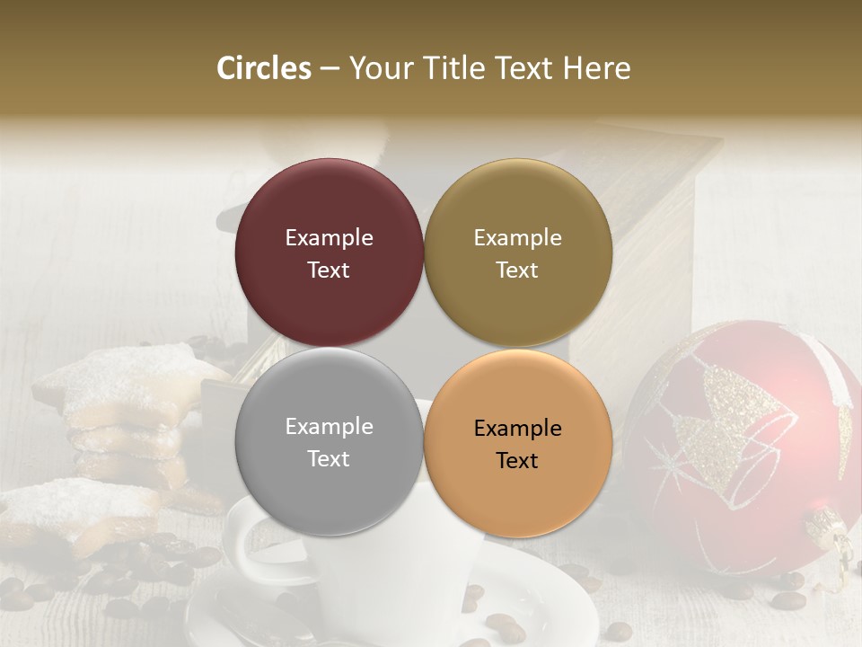 Sweet Wooden Plate PowerPoint Template