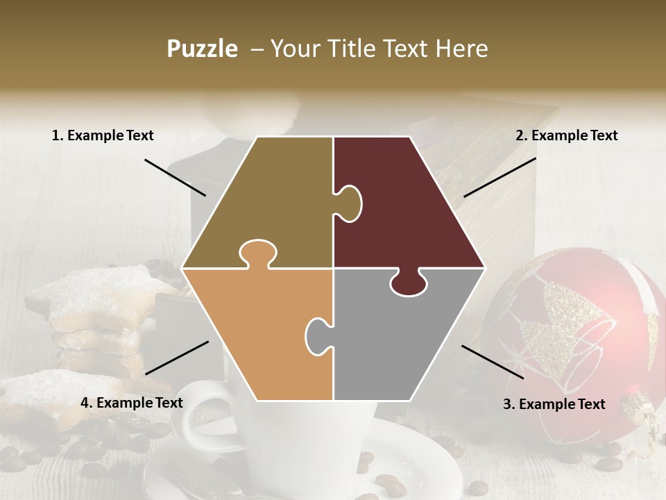 Sweet Wooden Plate PowerPoint Template