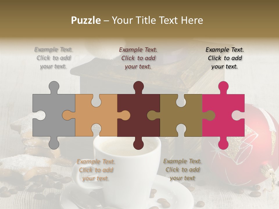 Sweet Wooden Plate PowerPoint Template