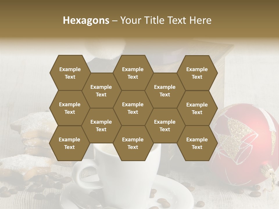 Sweet Wooden Plate PowerPoint Template