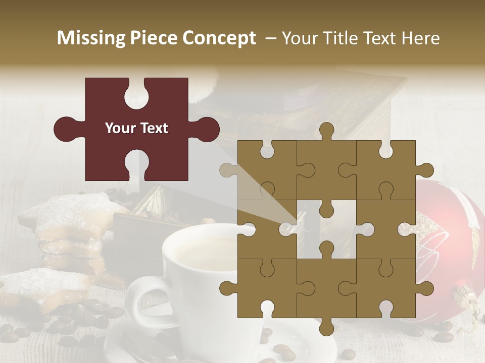 Sweet Wooden Plate PowerPoint Template