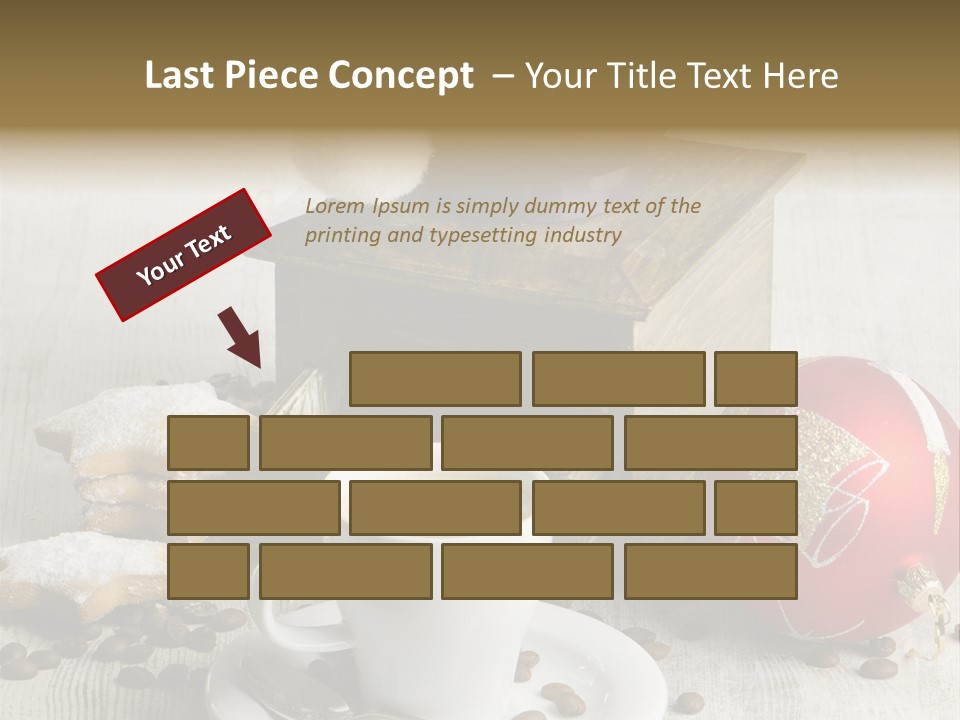 Sweet Wooden Plate PowerPoint Template