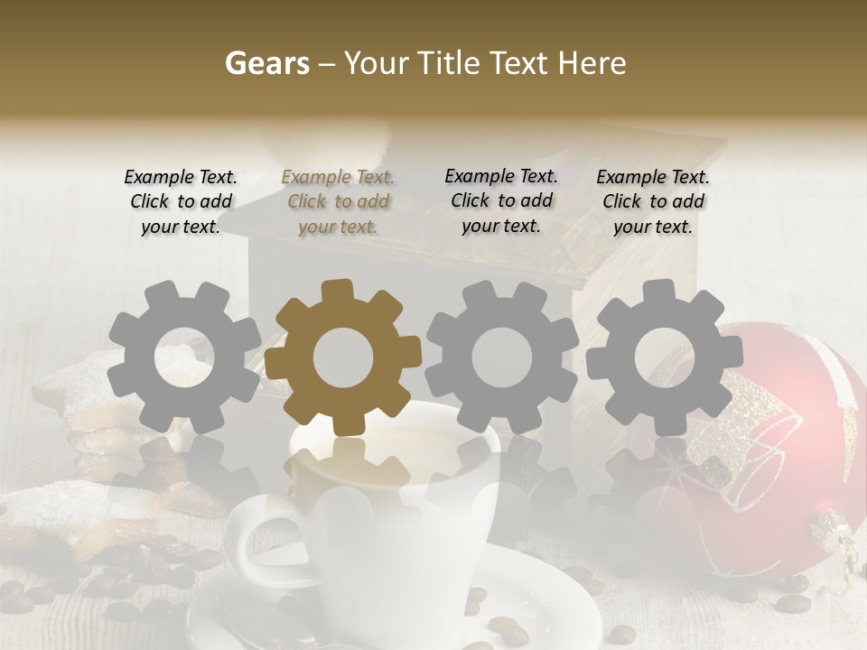 Sweet Wooden Plate PowerPoint Template