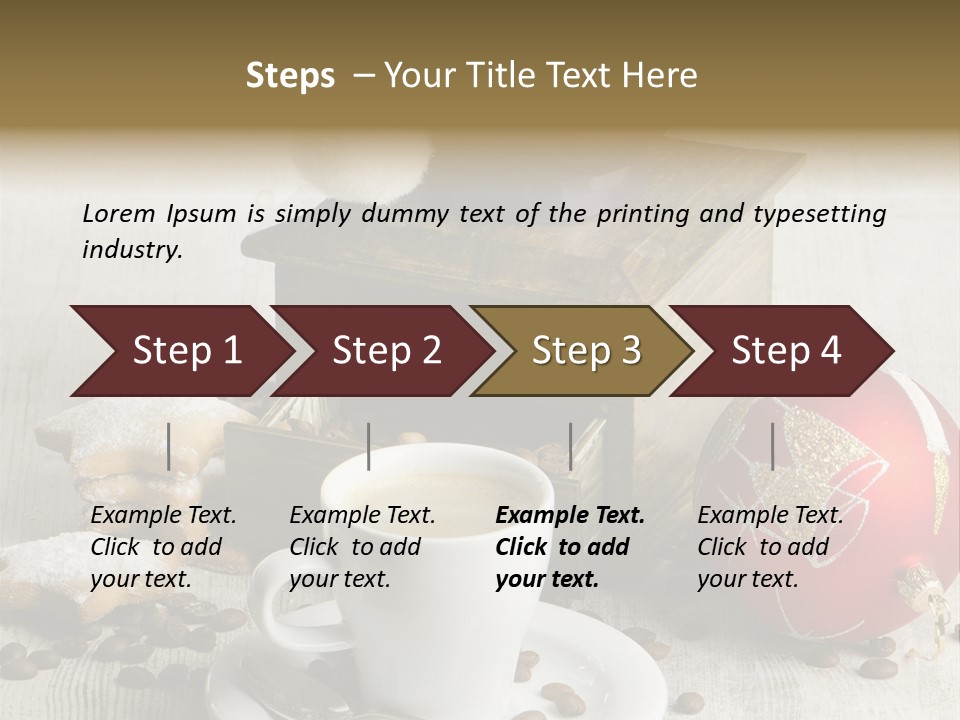 Sweet Wooden Plate PowerPoint Template