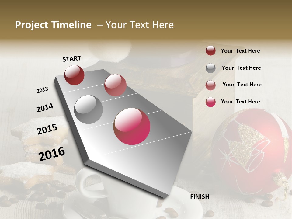 Sweet Wooden Plate PowerPoint Template