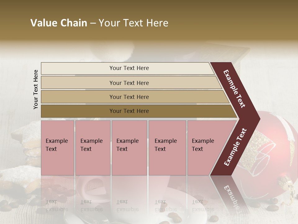 Sweet Wooden Plate PowerPoint Template