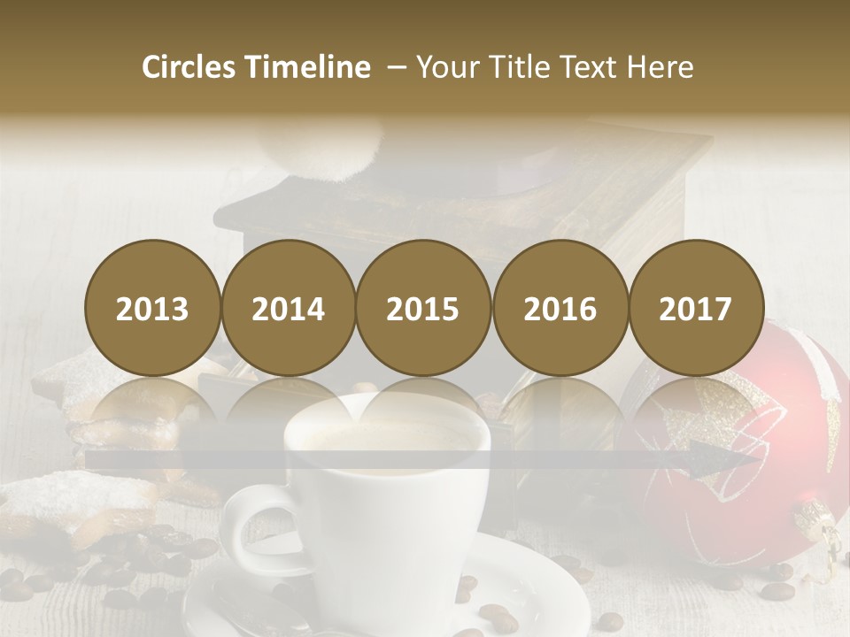 Sweet Wooden Plate PowerPoint Template