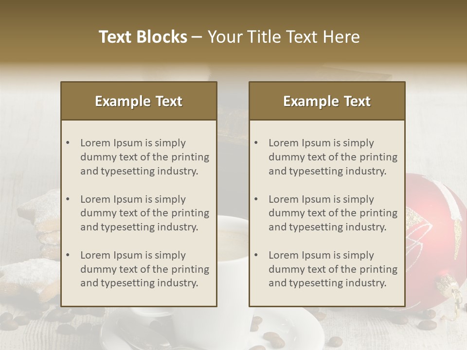 Sweet Wooden Plate PowerPoint Template