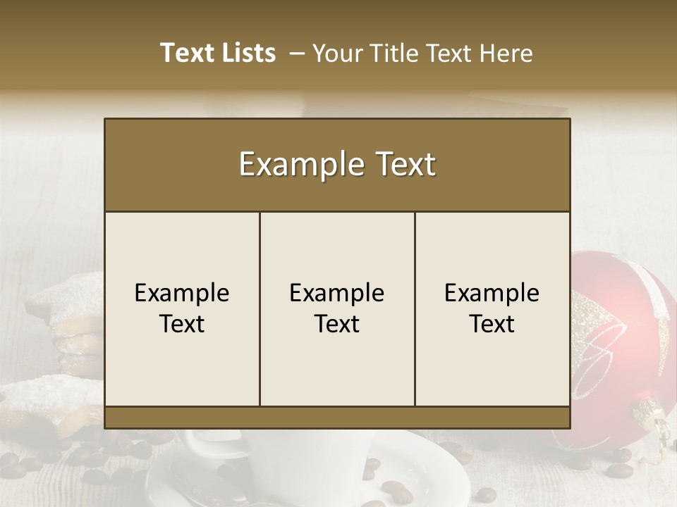 Sweet Wooden Plate PowerPoint Template