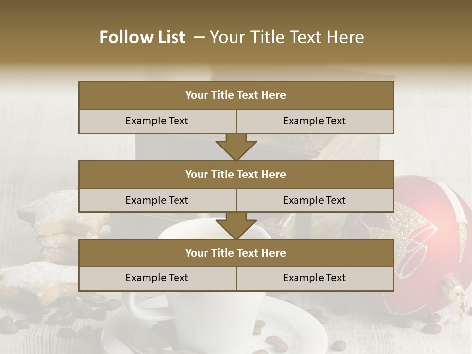 Sweet Wooden Plate PowerPoint Template