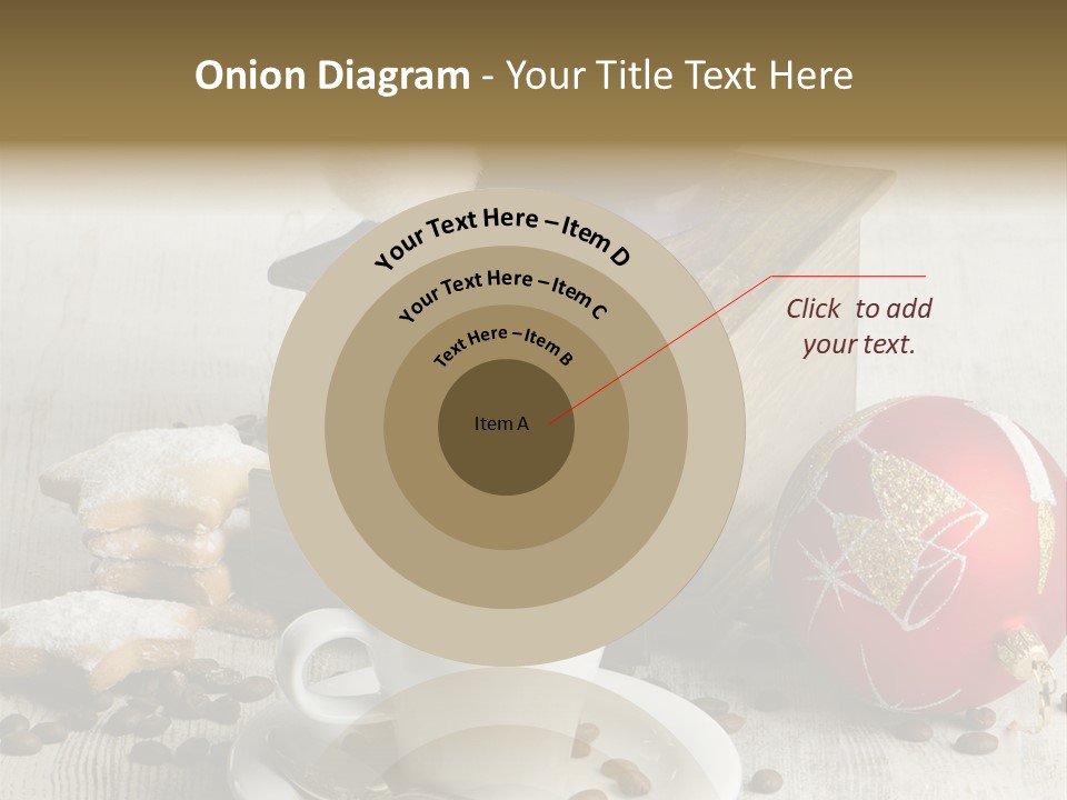 Sweet Wooden Plate PowerPoint Template