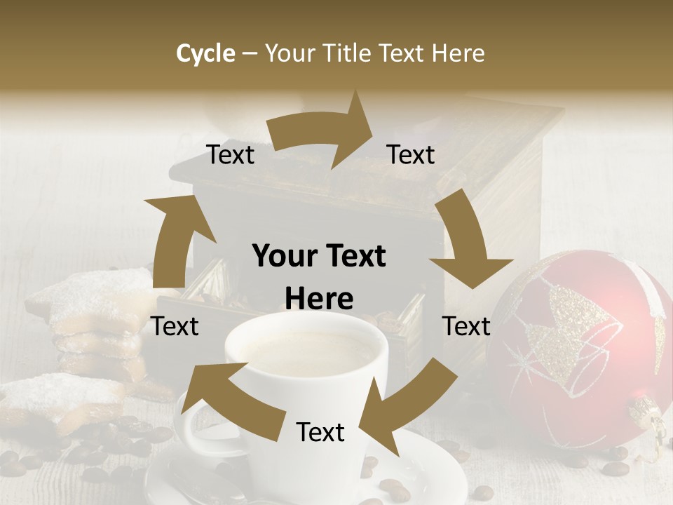 Sweet Wooden Plate PowerPoint Template