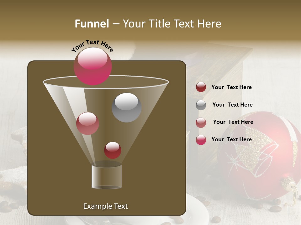 Sweet Wooden Plate PowerPoint Template