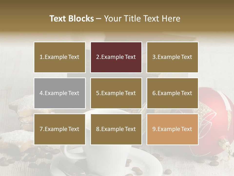 Sweet Wooden Plate PowerPoint Template