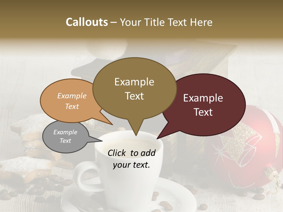 Sweet Wooden Plate PowerPoint Template