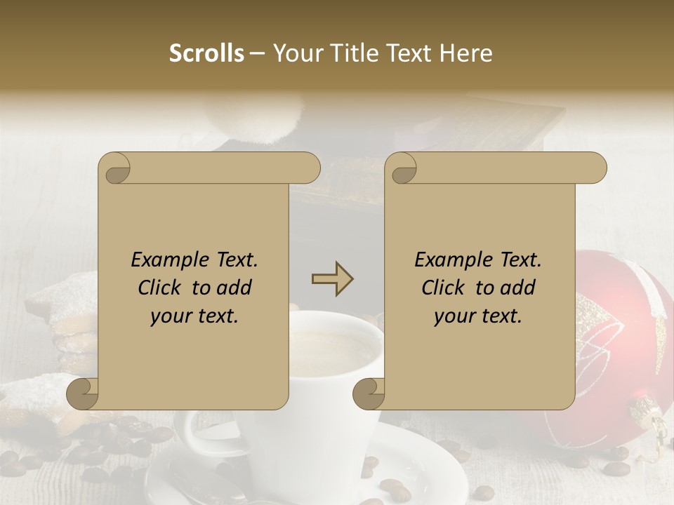 Sweet Wooden Plate PowerPoint Template