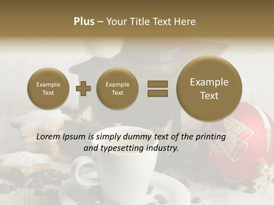 Sweet Wooden Plate PowerPoint Template