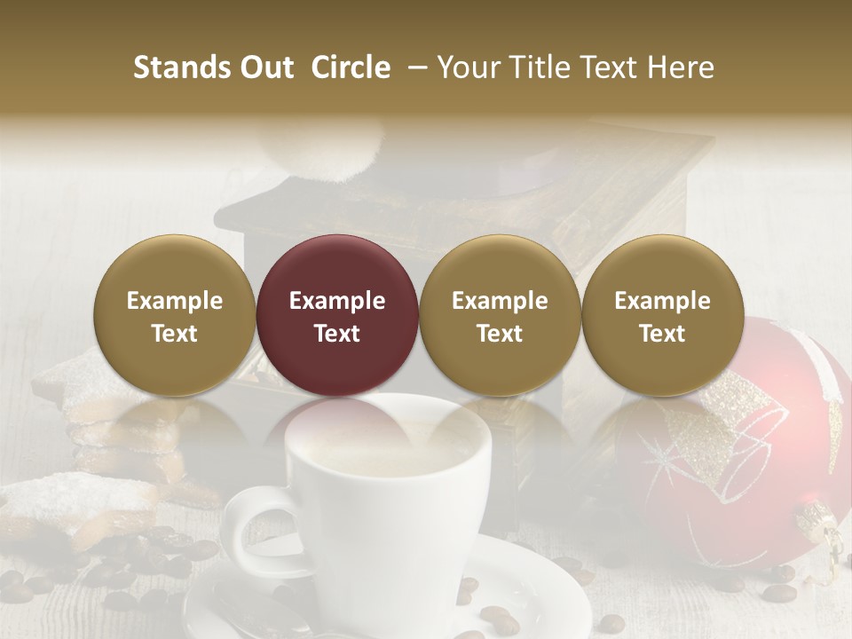 Sweet Wooden Plate PowerPoint Template