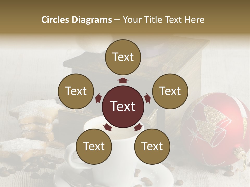 Sweet Wooden Plate PowerPoint Template