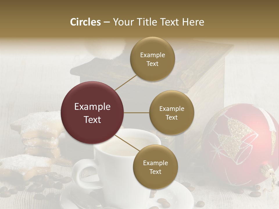 Sweet Wooden Plate PowerPoint Template