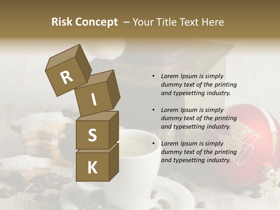 Sweet Wooden Plate PowerPoint Template