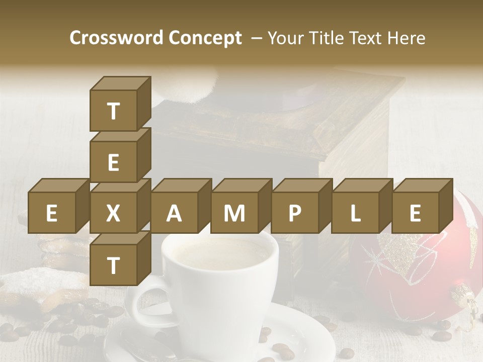 Sweet Wooden Plate PowerPoint Template