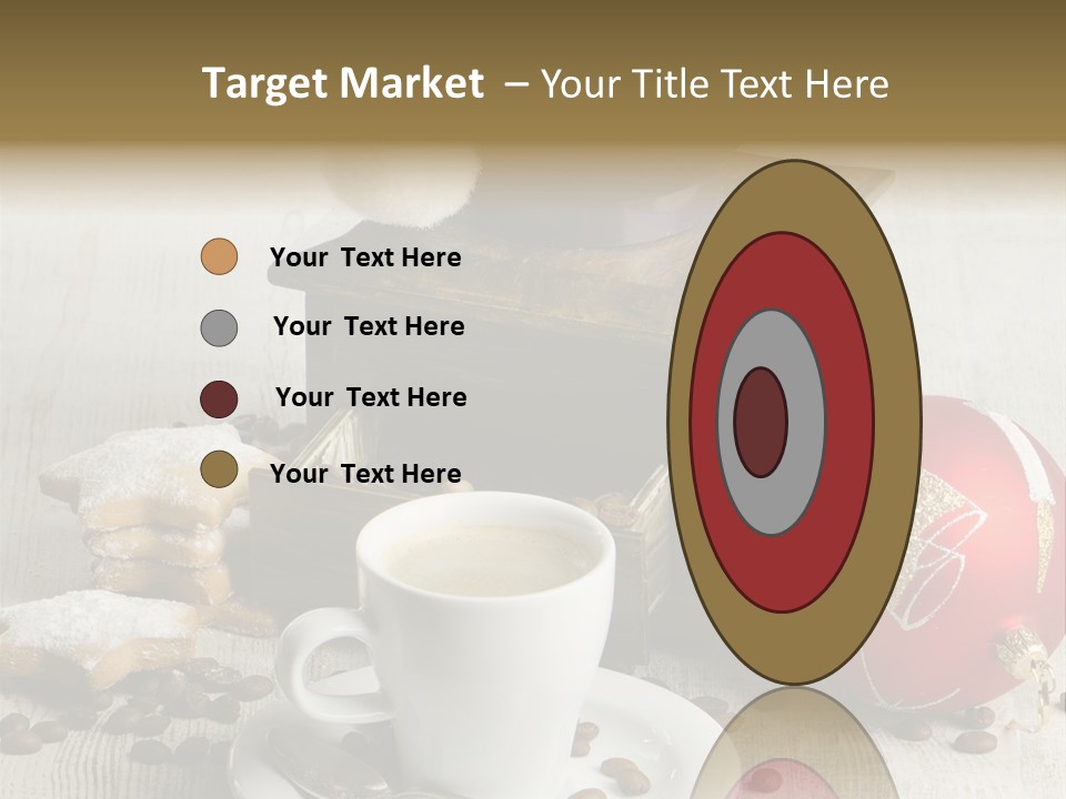 Sweet Wooden Plate PowerPoint Template