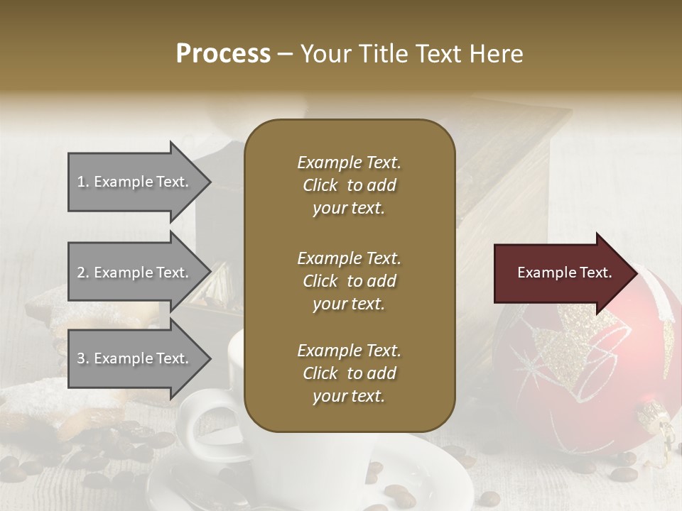 Sweet Wooden Plate PowerPoint Template