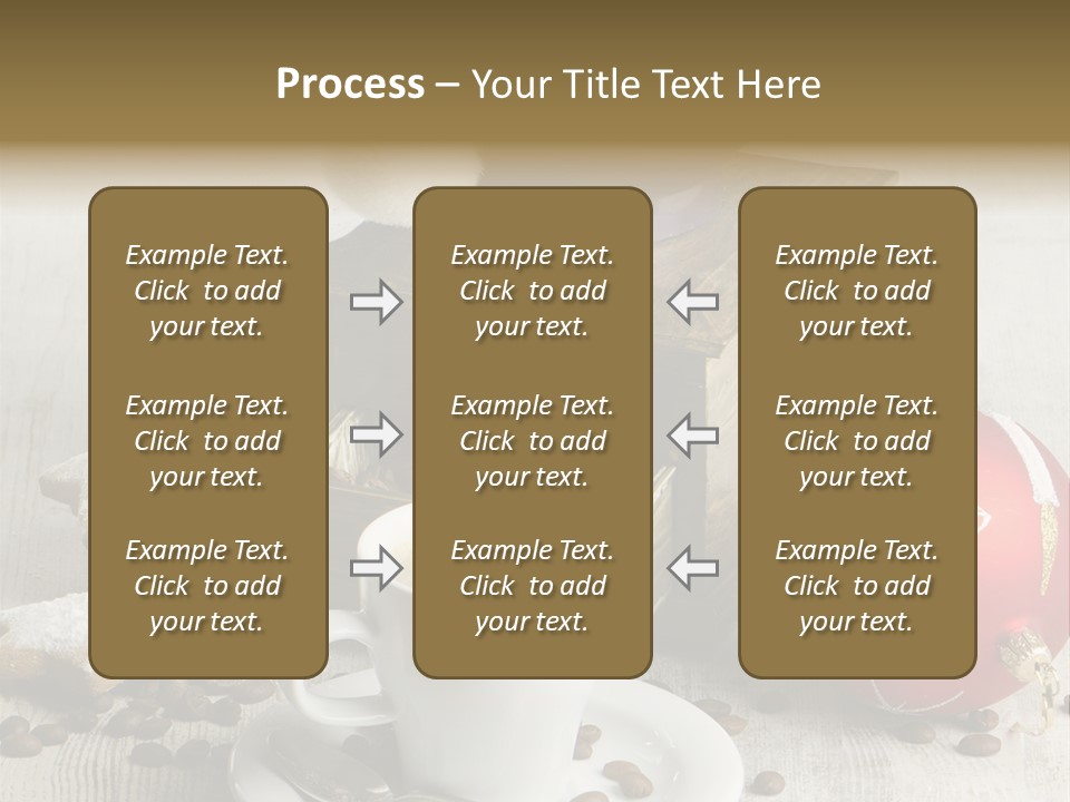 Sweet Wooden Plate PowerPoint Template