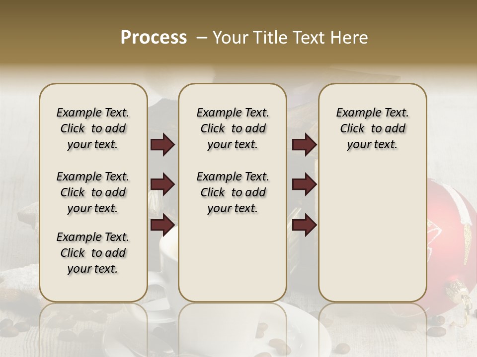 Sweet Wooden Plate PowerPoint Template