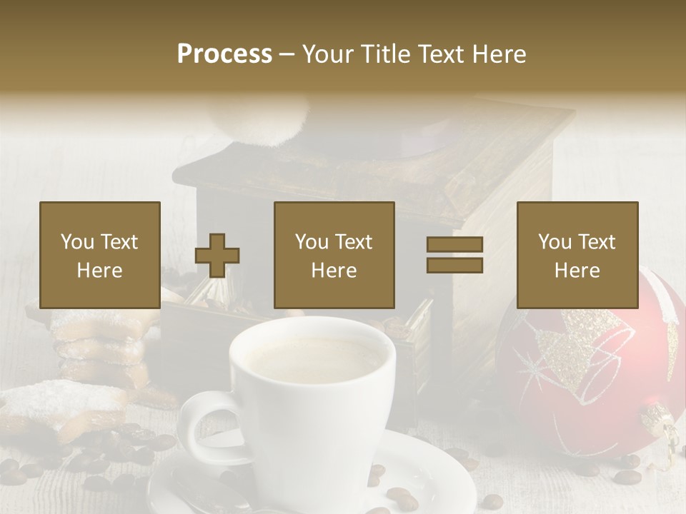 Sweet Wooden Plate PowerPoint Template