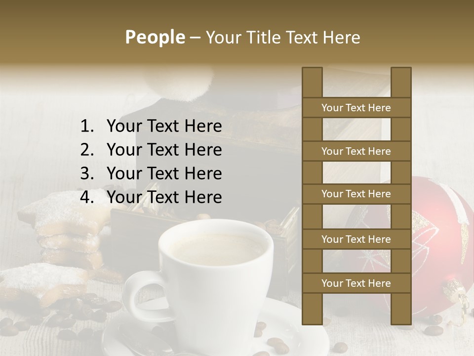 Sweet Wooden Plate PowerPoint Template