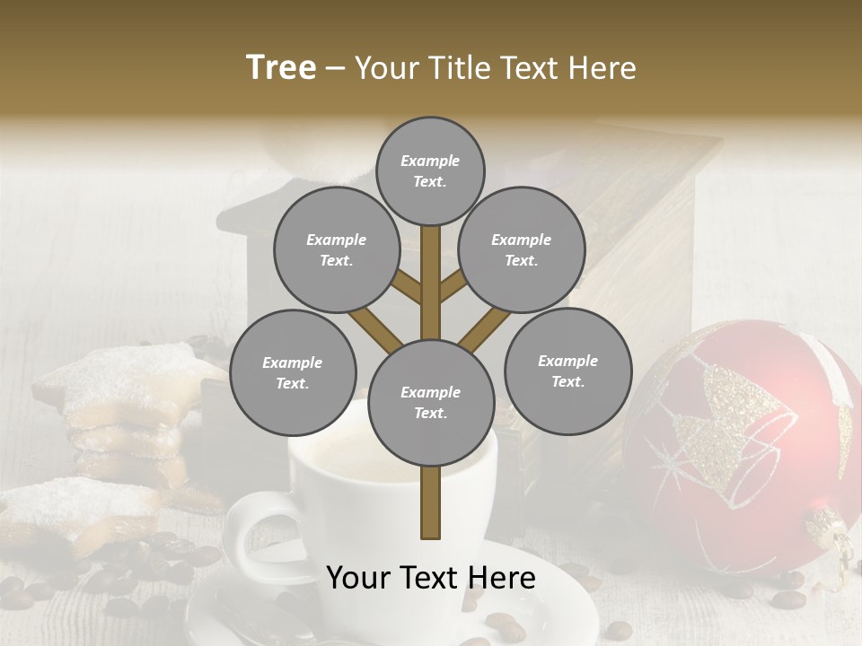 Sweet Wooden Plate PowerPoint Template