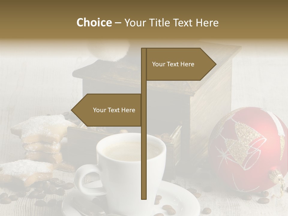 Sweet Wooden Plate PowerPoint Template