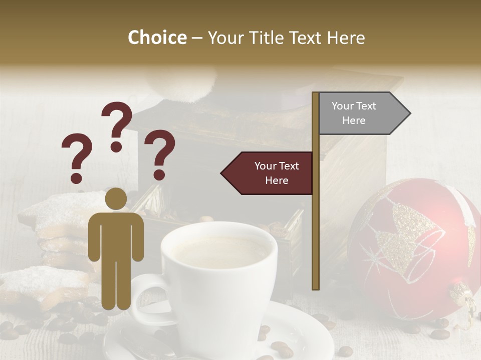 Sweet Wooden Plate PowerPoint Template