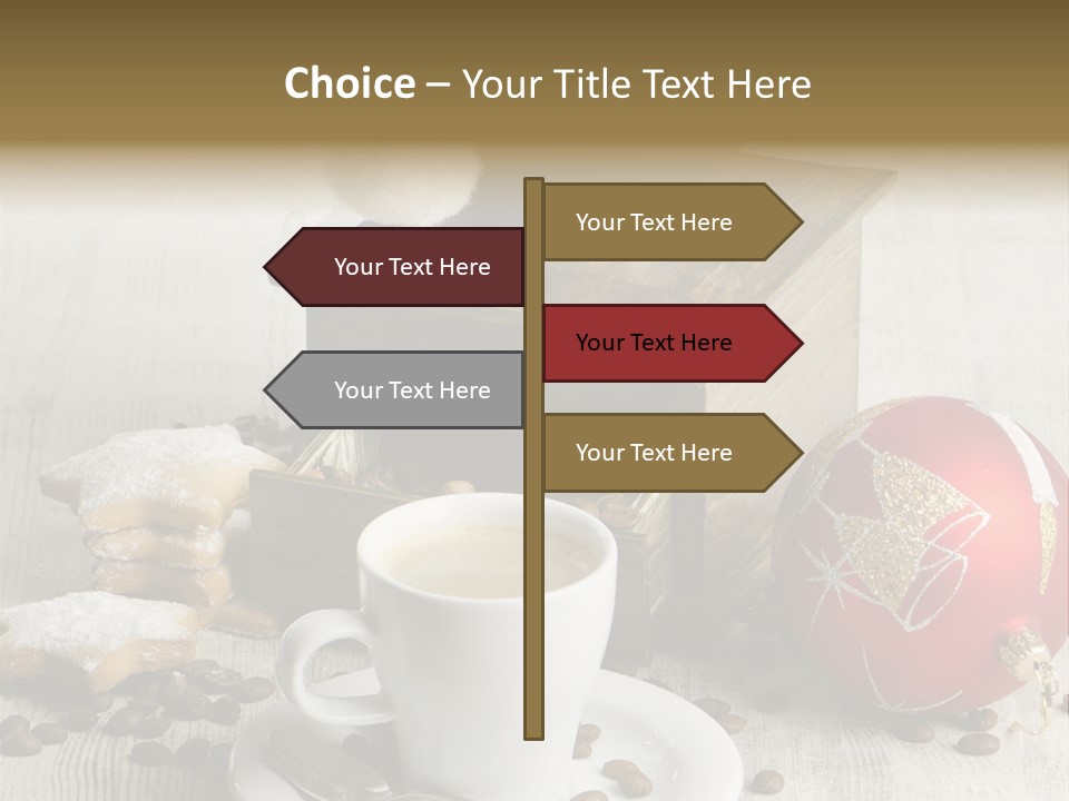 Sweet Wooden Plate PowerPoint Template