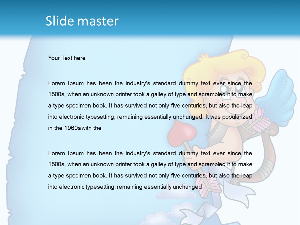 Mythology Wing Happy PowerPoint Template