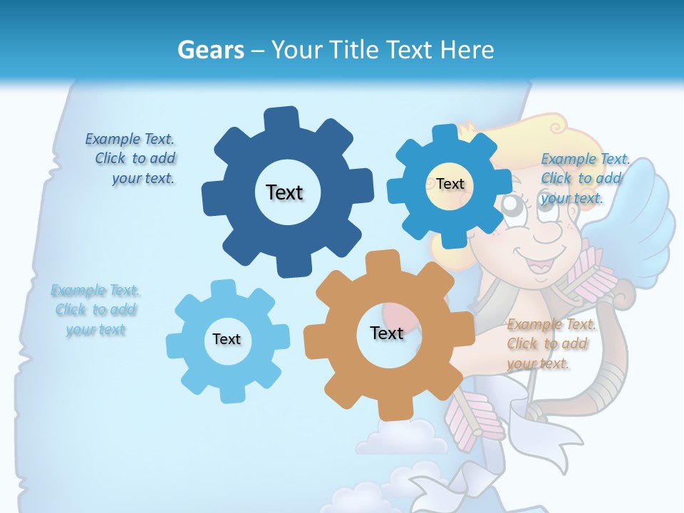 Mythology Wing Happy PowerPoint Template