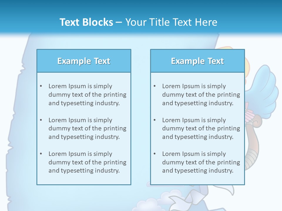 Mythology Wing Happy PowerPoint Template