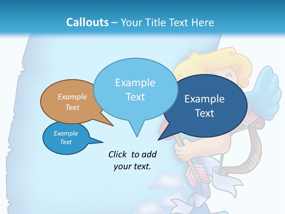 Mythology Wing Happy PowerPoint Template