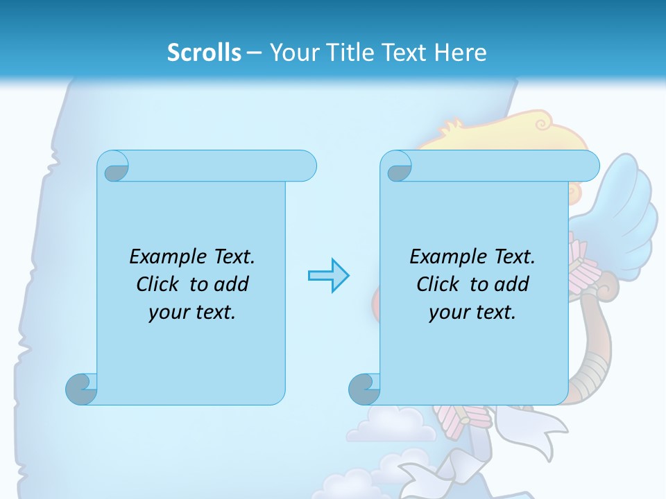 Mythology Wing Happy PowerPoint Template