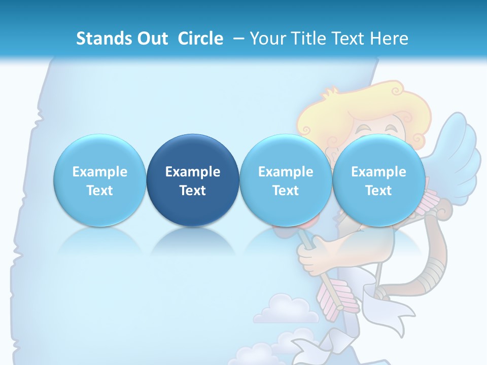 Mythology Wing Happy PowerPoint Template