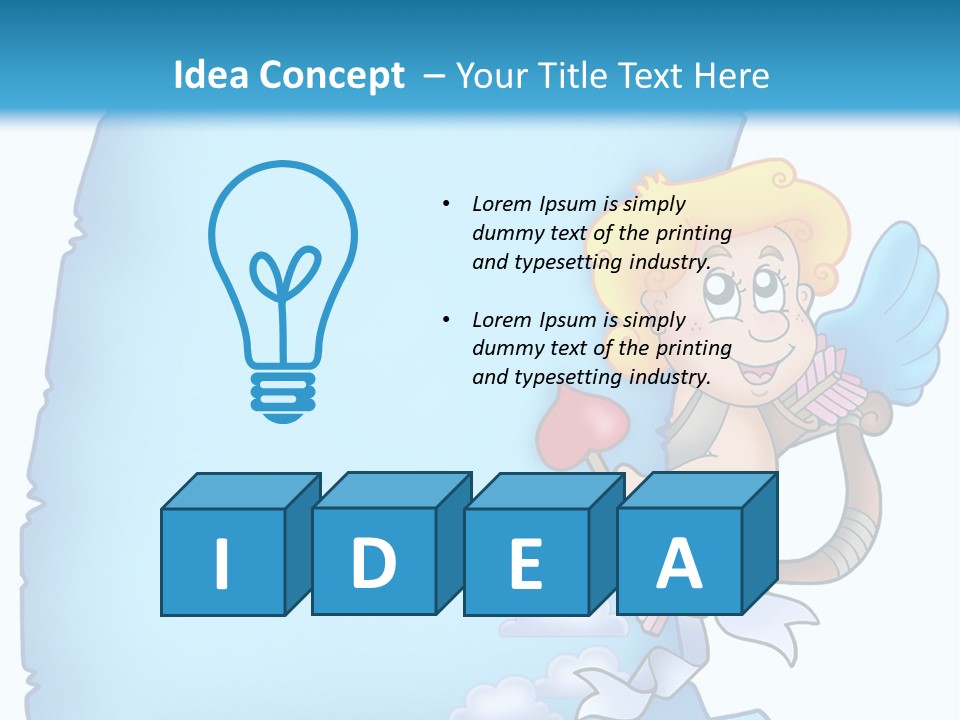 Mythology Wing Happy PowerPoint Template