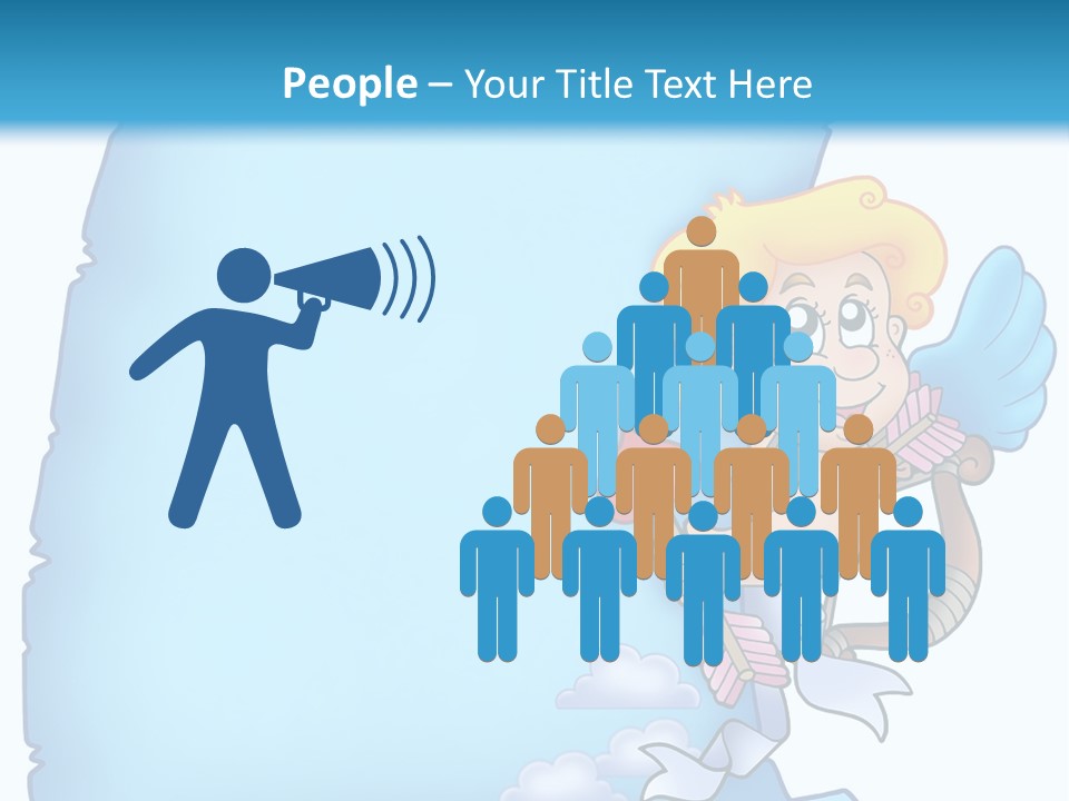 Mythology Wing Happy PowerPoint Template