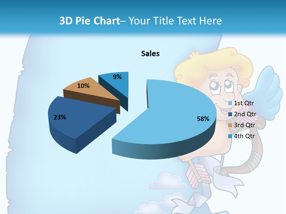 Mythology Wing Happy PowerPoint Template